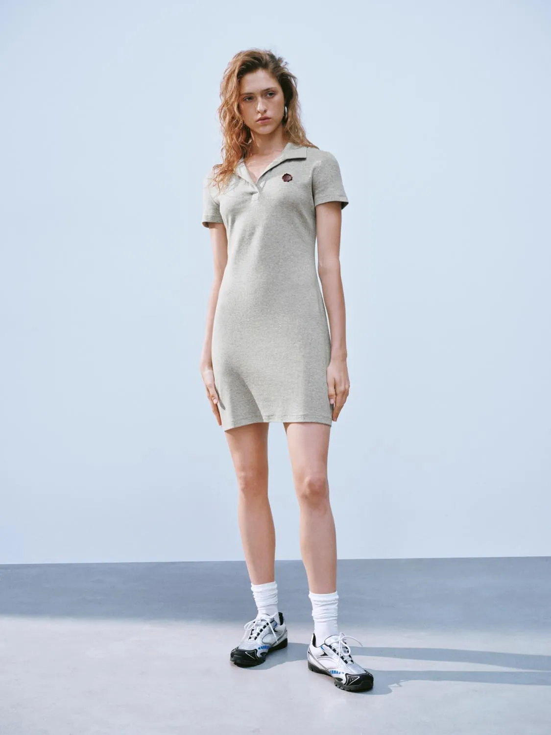 Lapel Skinny-Fit Dresses