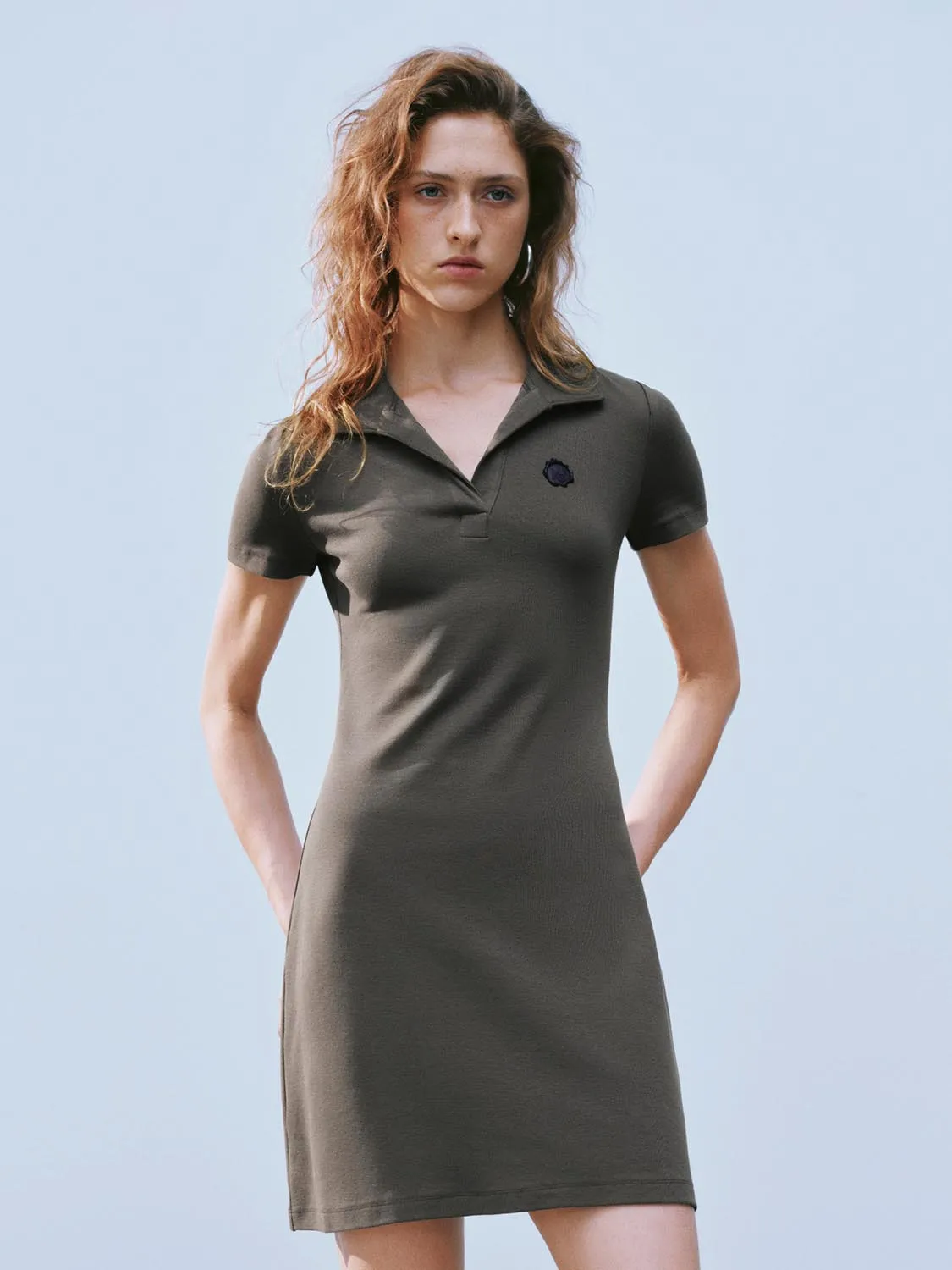 Lapel Skinny-Fit Dresses