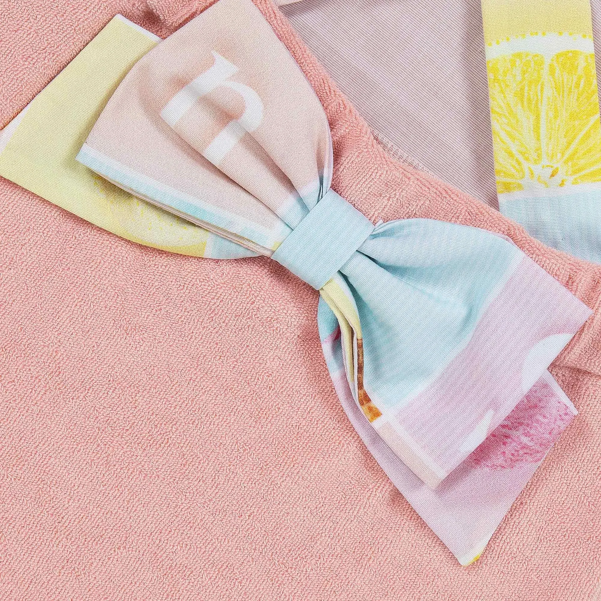Lapin House Popsicle Towelling Dress - Peach