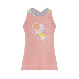 Lapin House Popsicle Towelling Dress - Peach