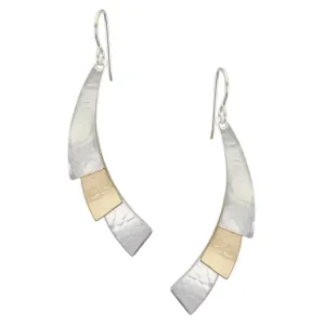 Large Layered Arcs Wire Earrings