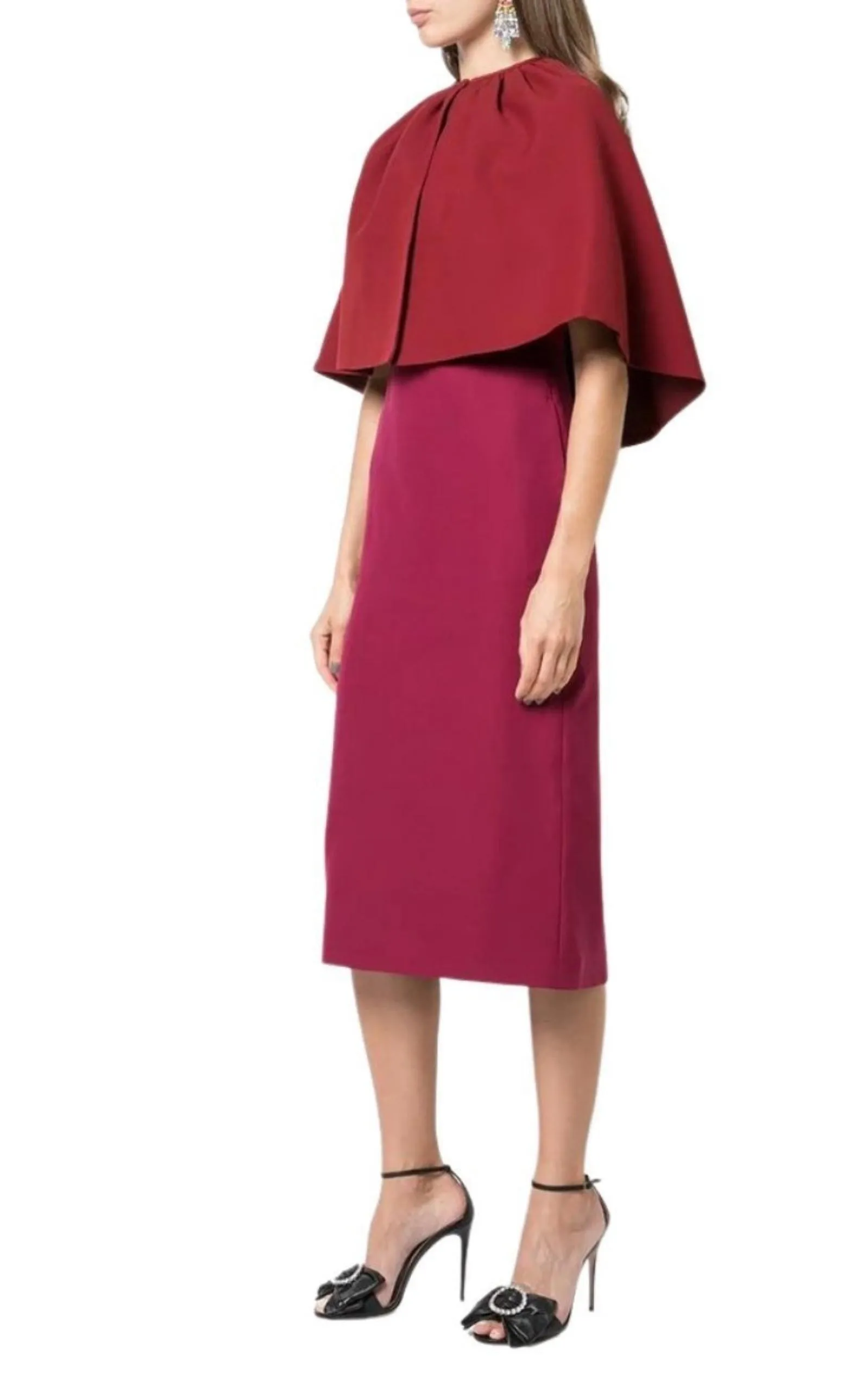 Layered Cape Dress