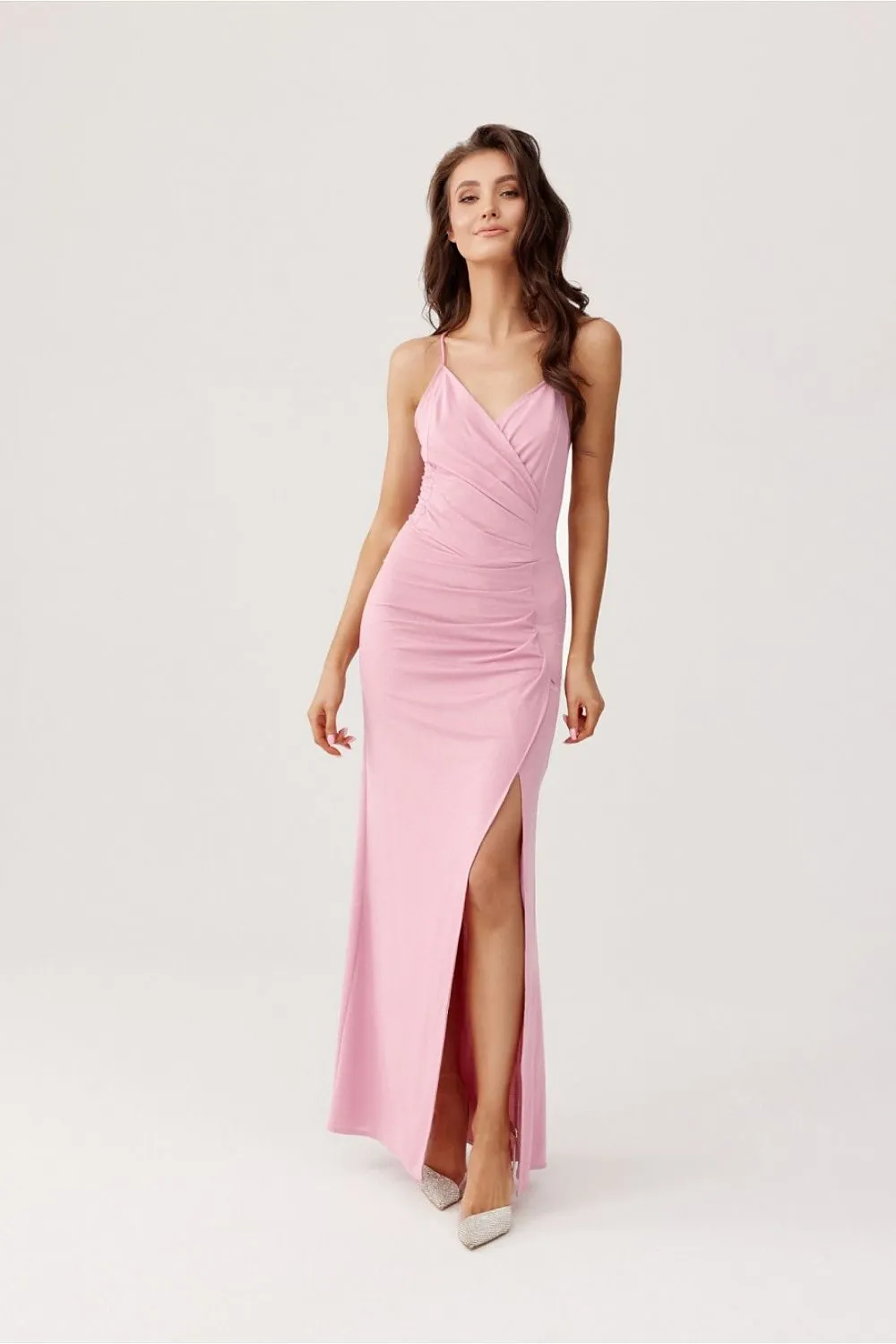 Layered Neckline Maxi Dress