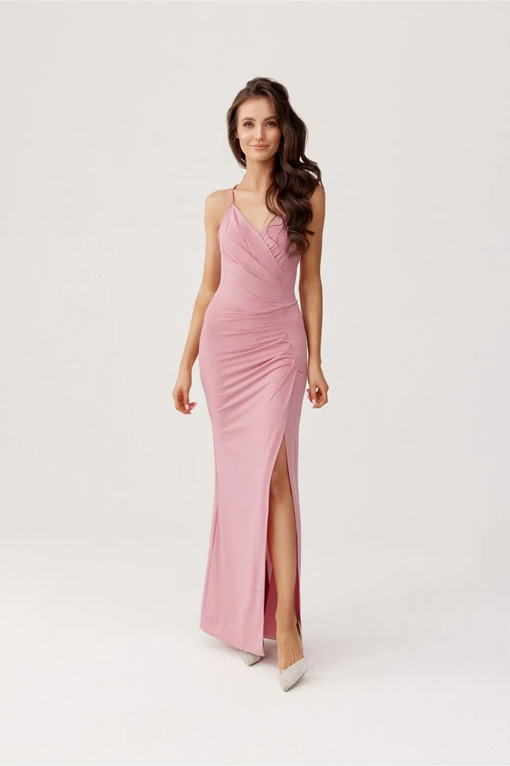 Layered Neckline Maxi Dress