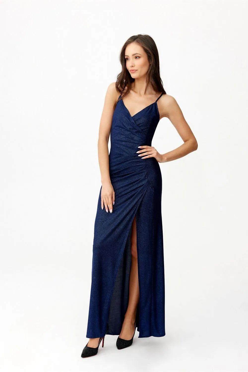 Layered Neckline Maxi Dress