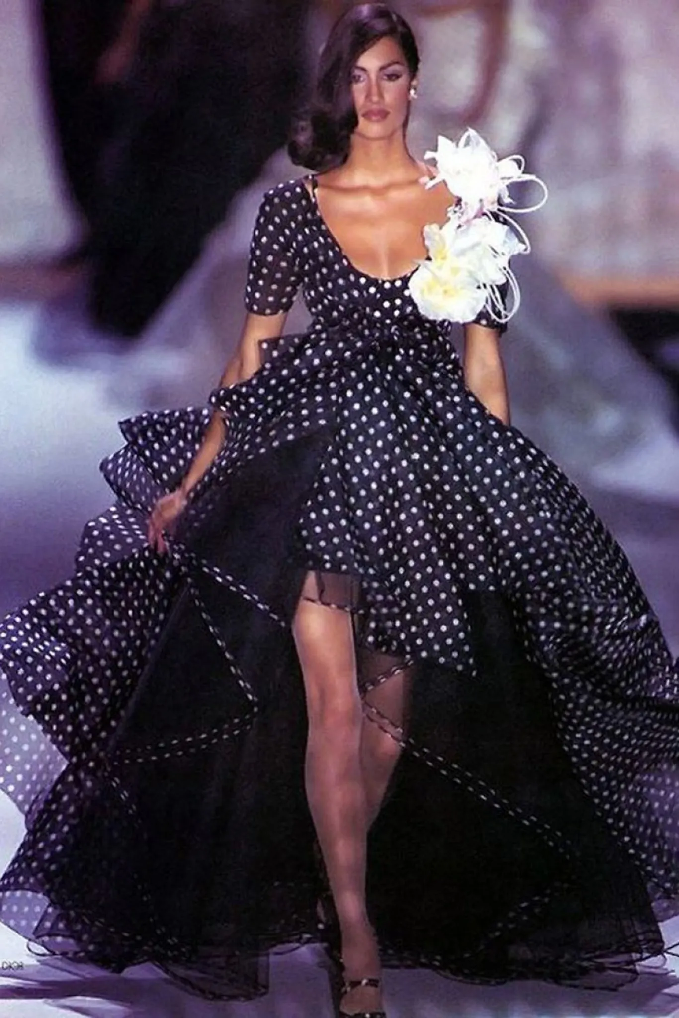 Layered Organza Dot Skirt
