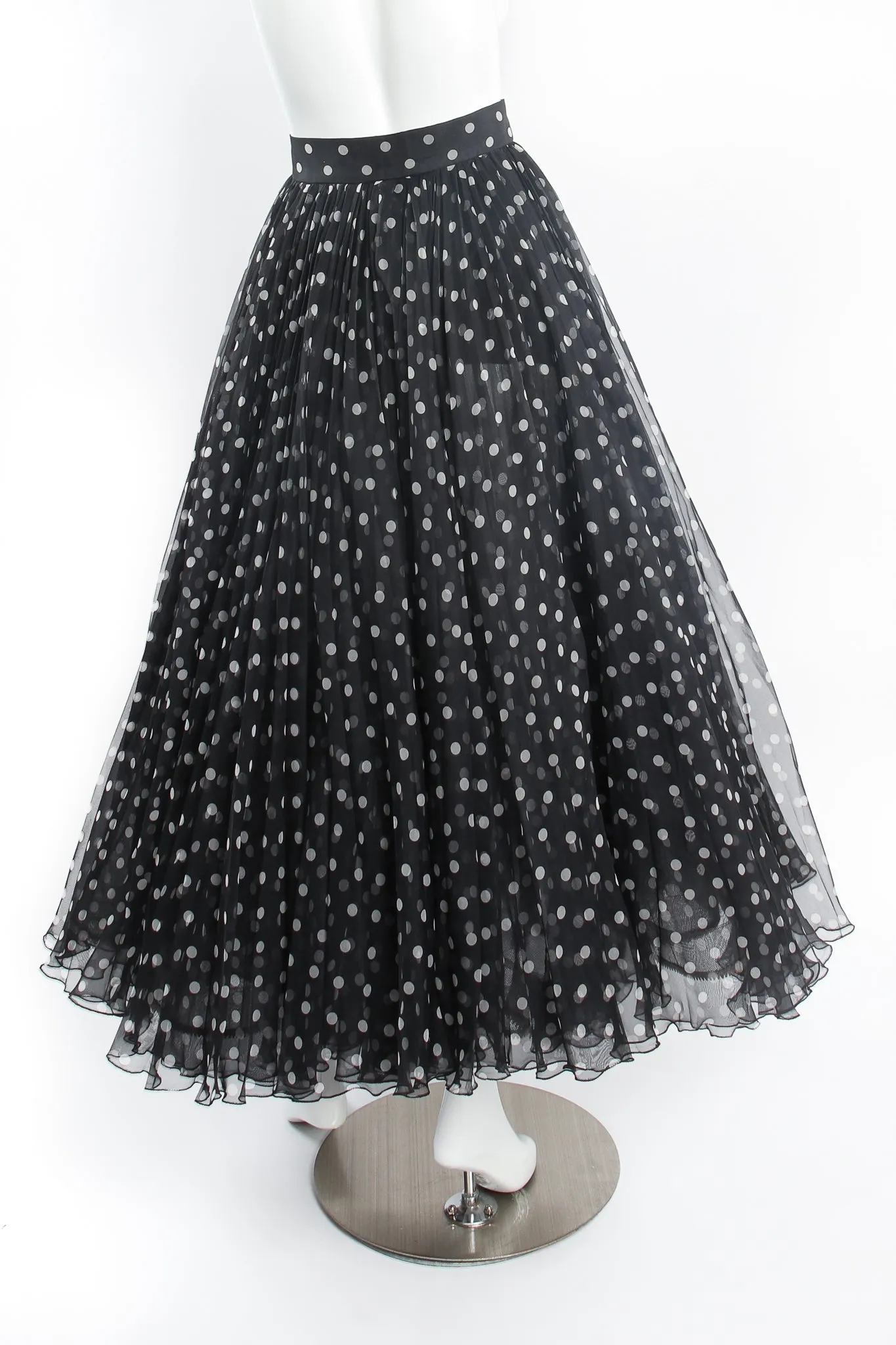 Layered Organza Dot Skirt