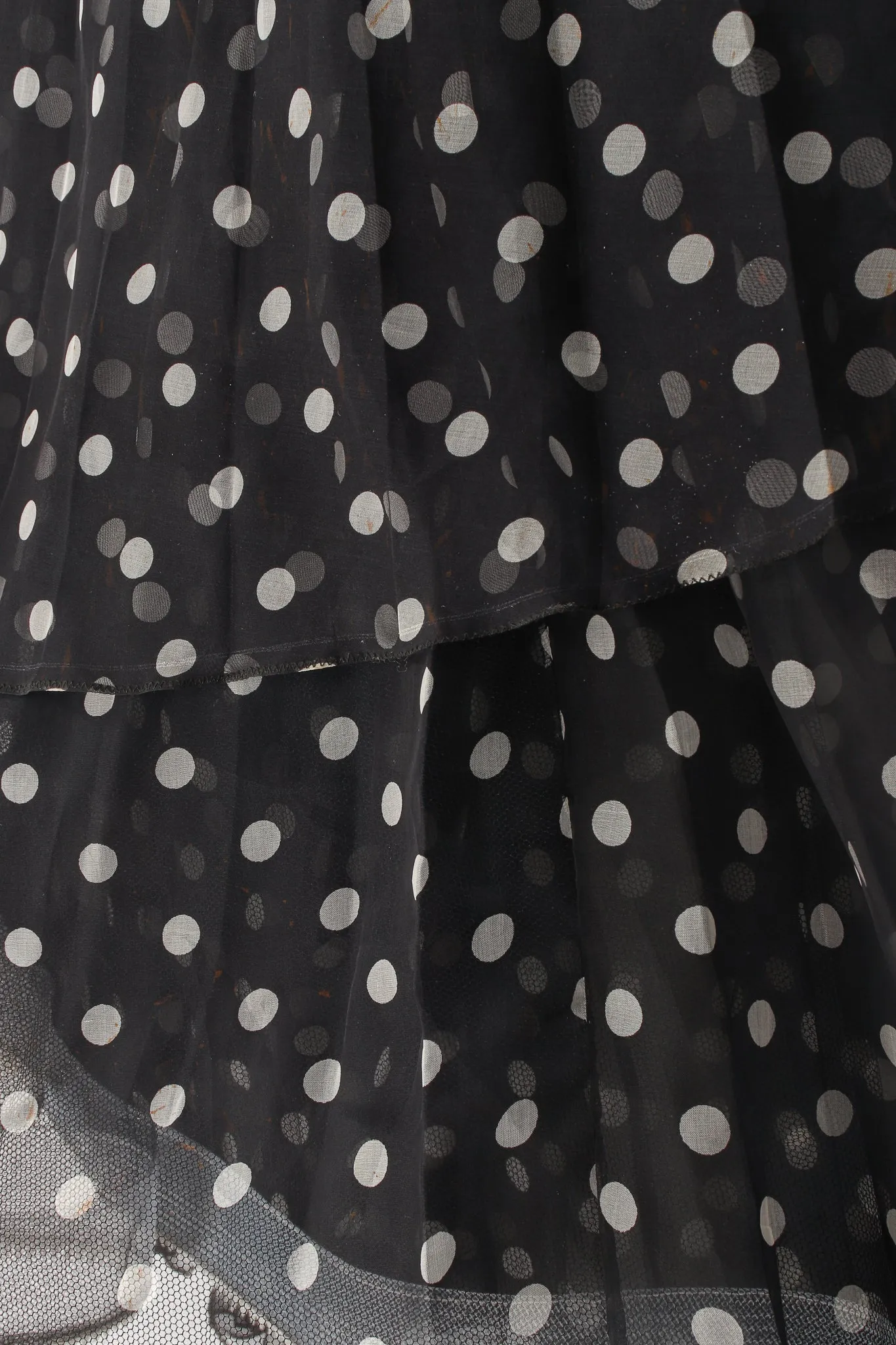Layered Organza Dot Skirt