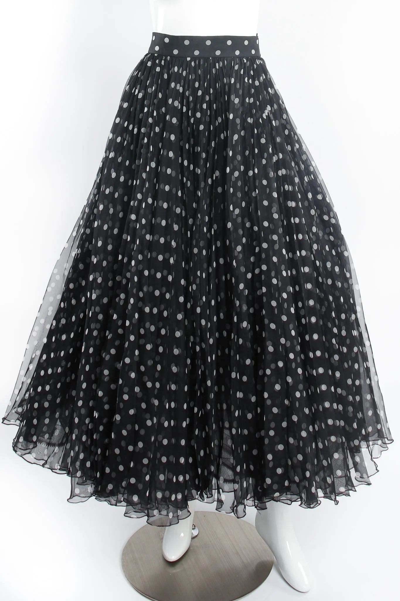 Layered Organza Dot Skirt