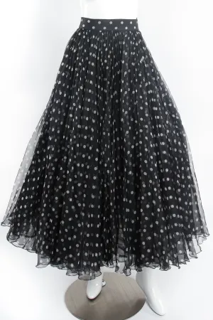 Layered Organza Dot Skirt