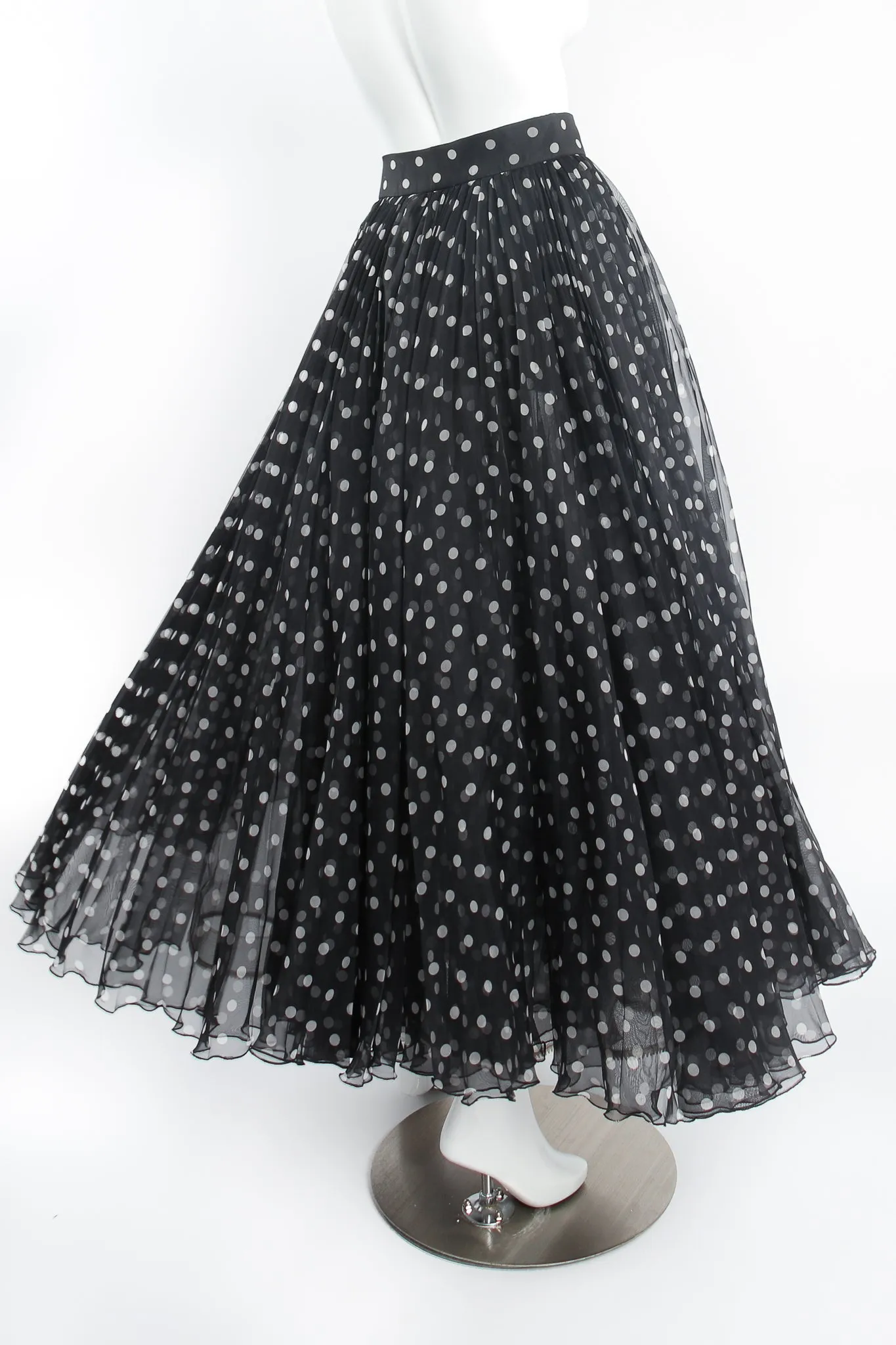 Layered Organza Dot Skirt