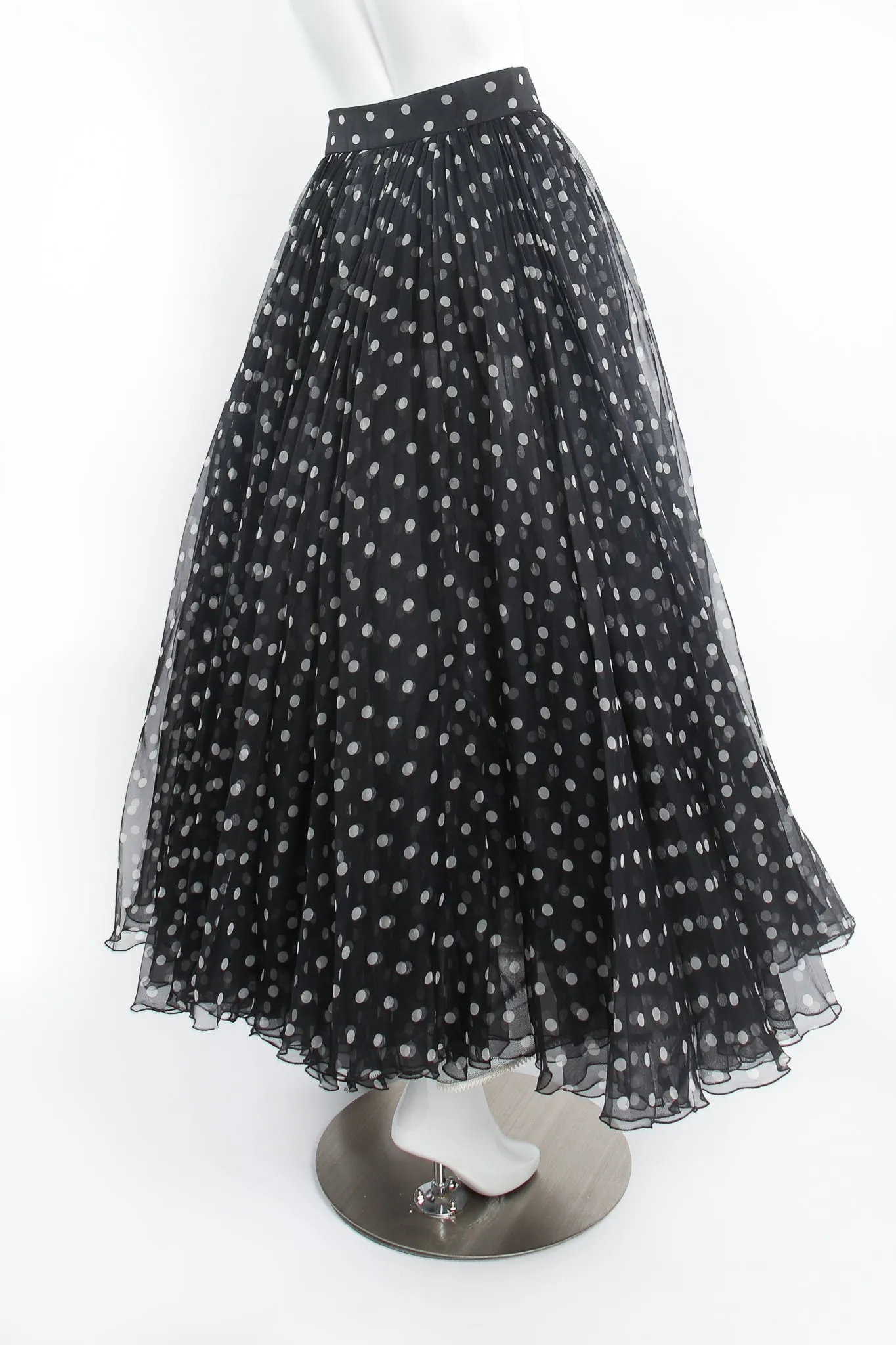 Layered Organza Dot Skirt