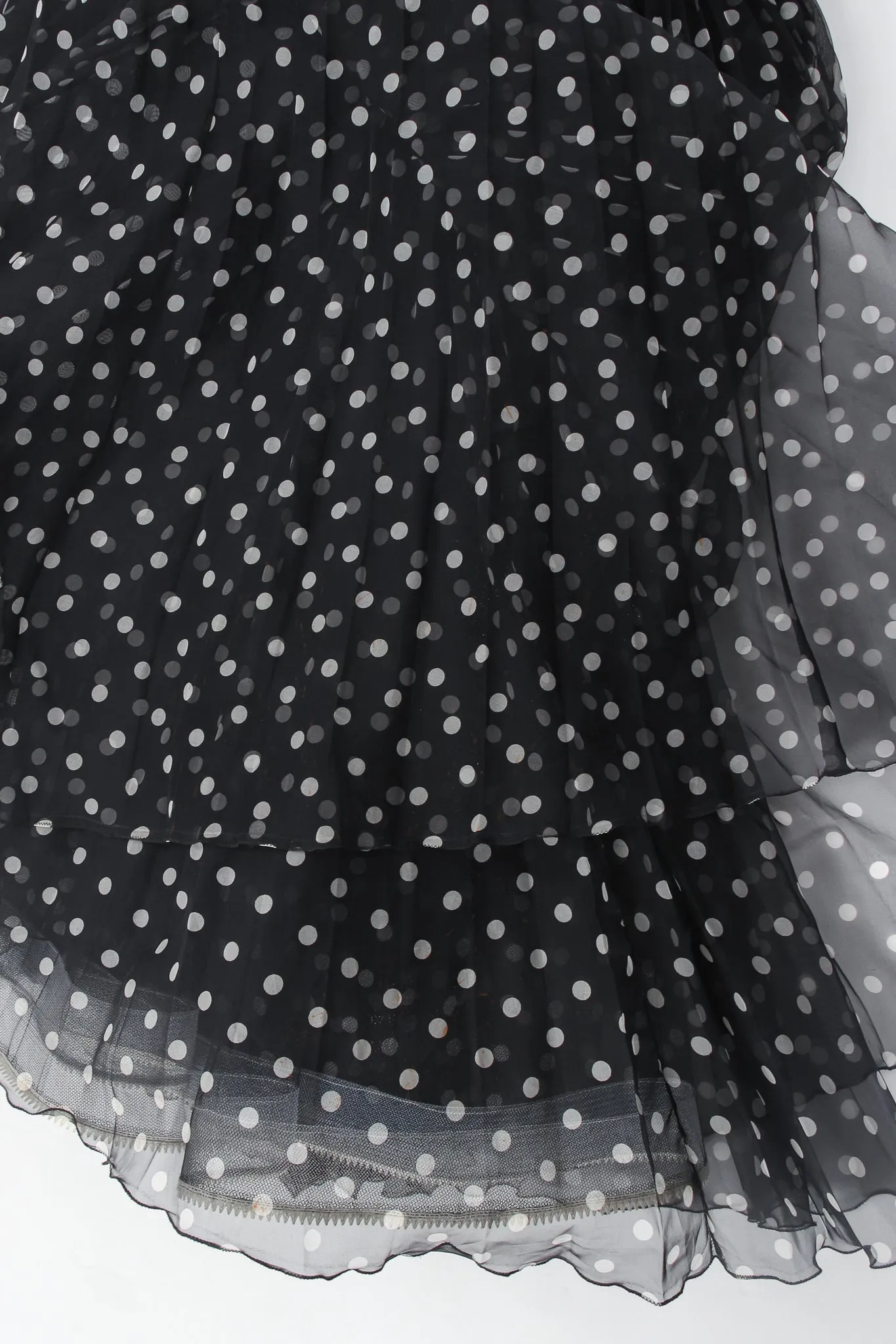 Layered Organza Dot Skirt