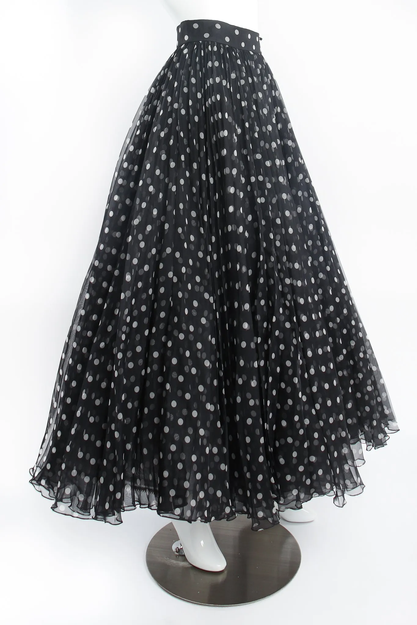 Layered Organza Dot Skirt