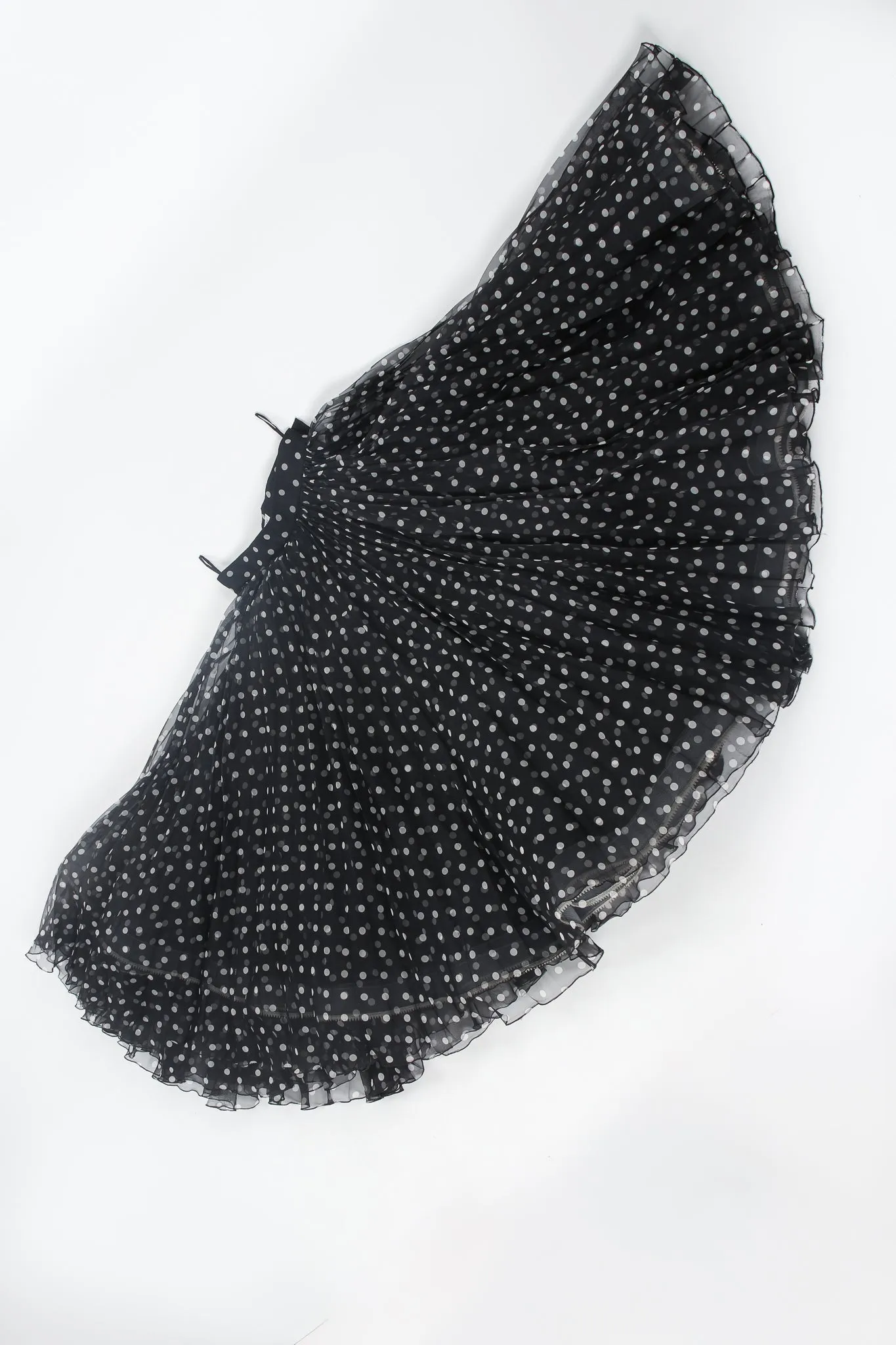 Layered Organza Dot Skirt