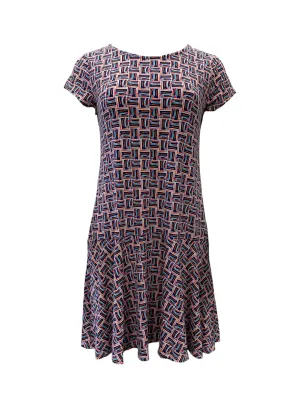 Leota Women's Multicoloured Sugarcane Stretchy Dress #2461 Medium NWT