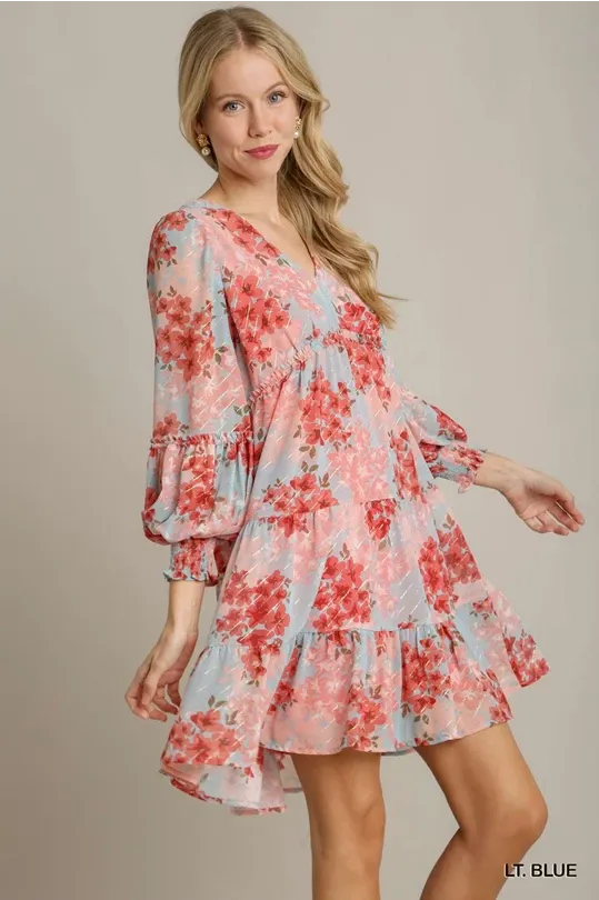 Light Blue Floral Dress
