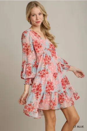Light Blue Floral Dress