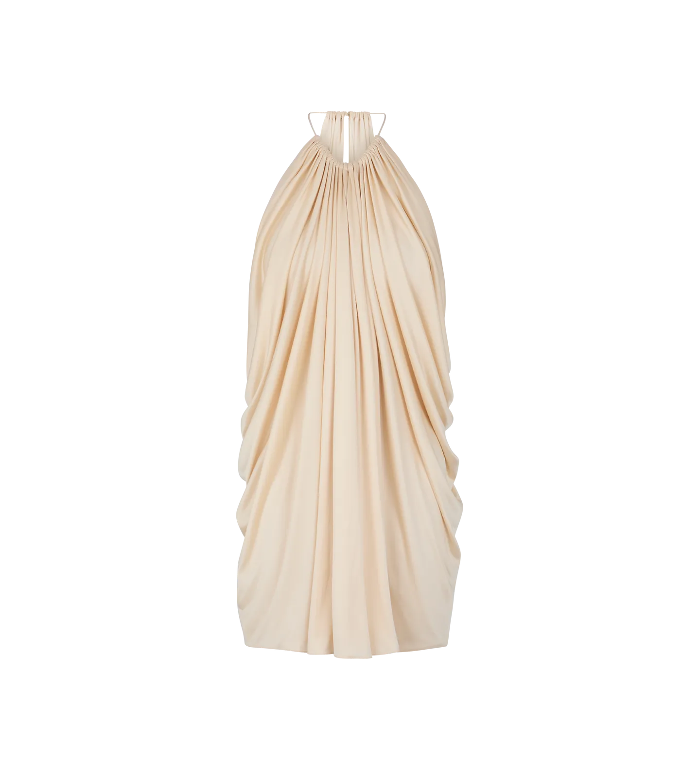 Light Lustrous Jersey Halterneck Cocktail Dress