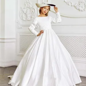 Light Pink Tulle Flower Girl Dress with Half Sleeves