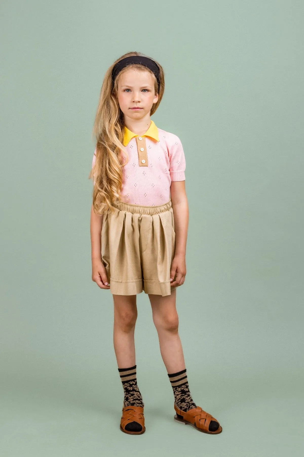 Linen-blend Shorts Sunlit, Brown