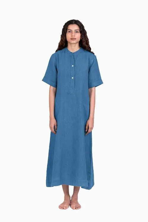 Linen Yuri Dress-Petal Pink