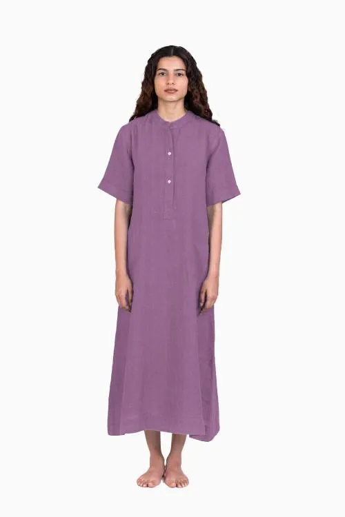 Linen Yuri Dress-Petal Pink