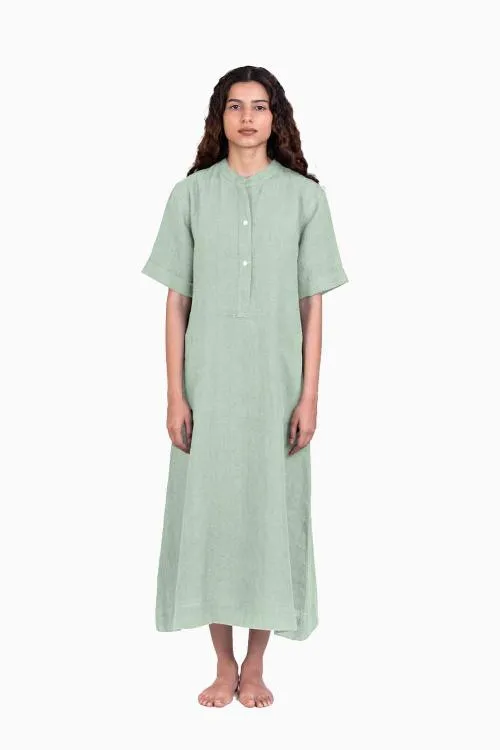 Linen Yuri Dress-Petal Pink
