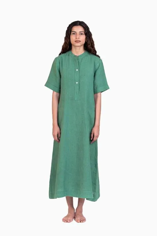 Linen Yuri Dress-Petal Pink