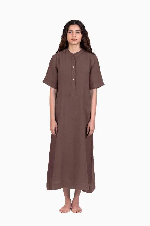 Linen Yuri Dress-Petal Pink