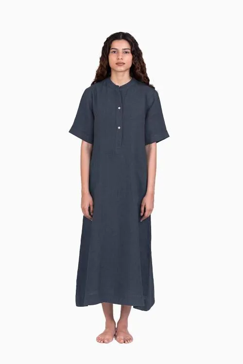 Linen Yuri Dress-Petal Pink