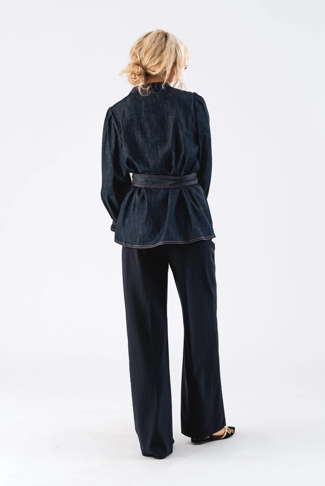 Lollys Laundry Toni Shirt - Denim Blue
