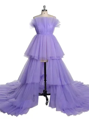 Long Layered Tulle Dress Birthday Photo Shot Gown Wedding Dress for Women YW230105