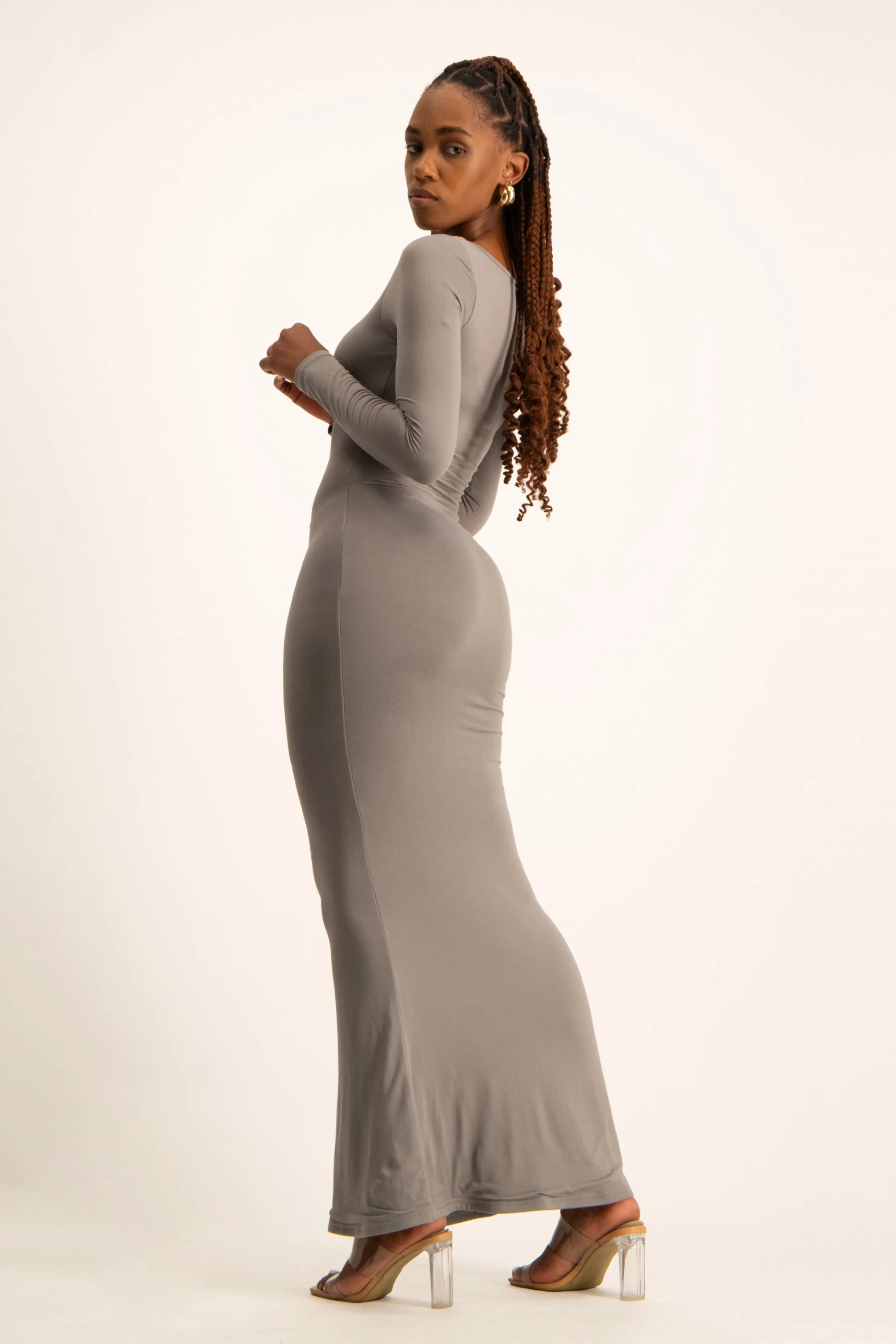 Long Sleeve Lounge Maxi Dress