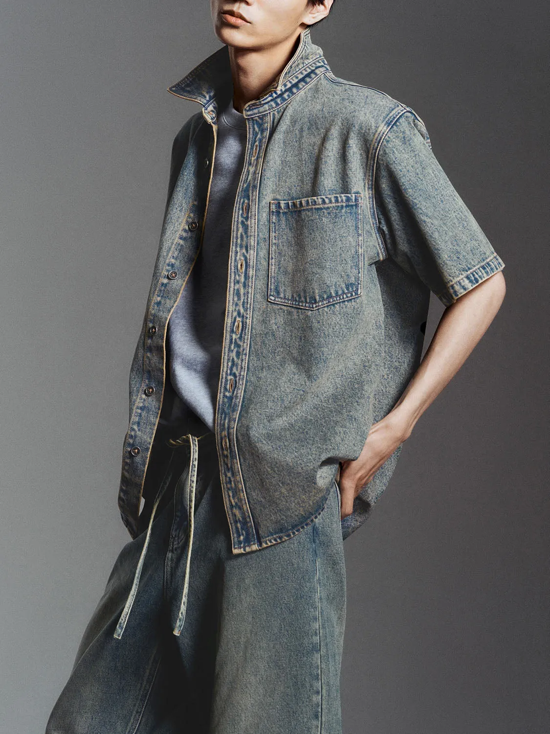 Loose Denim Shirts