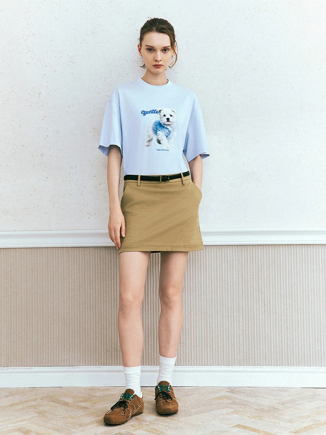 Loose Printed Short Sleeve Shirts