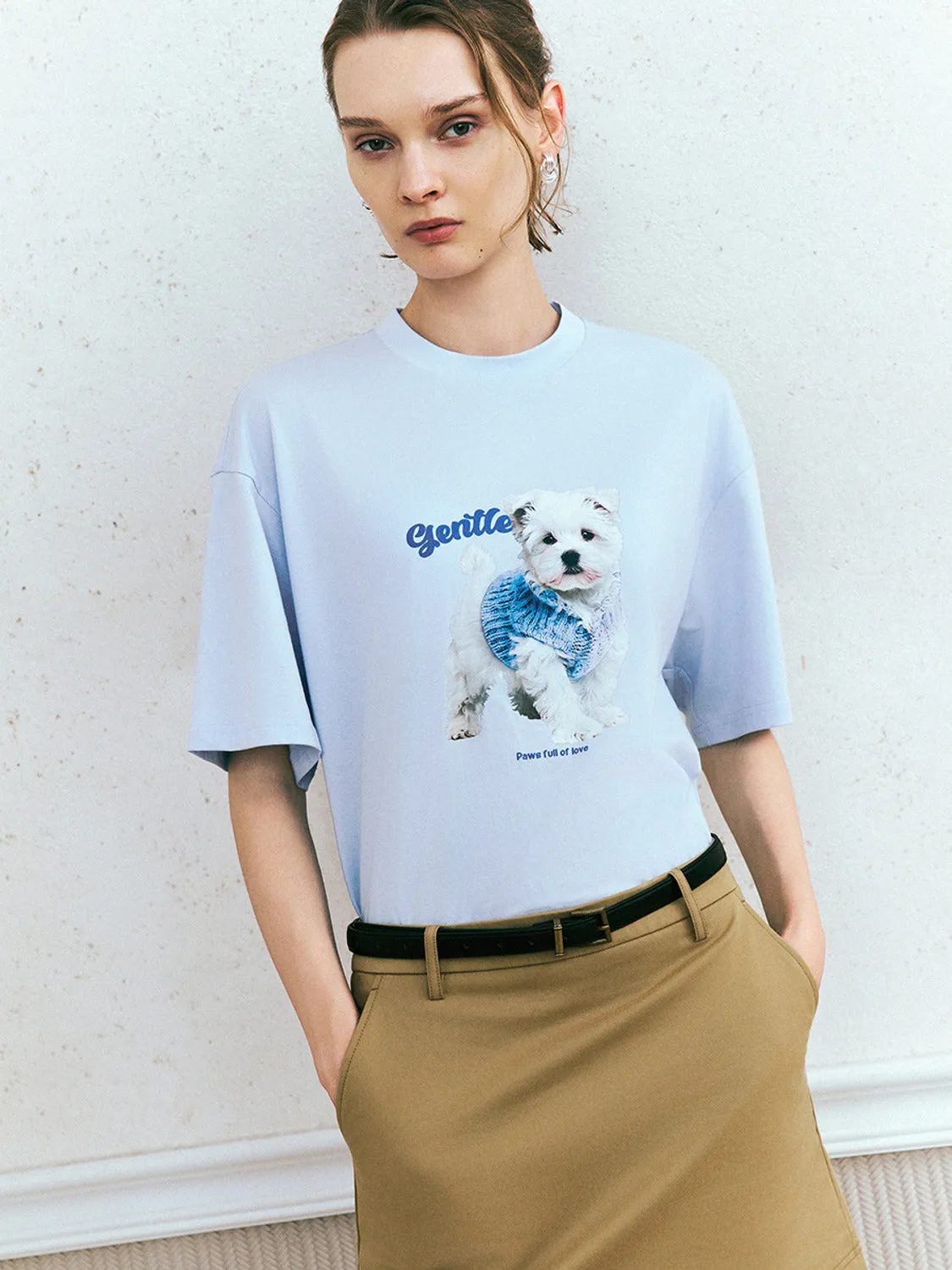 Loose Printed Short Sleeve Shirts