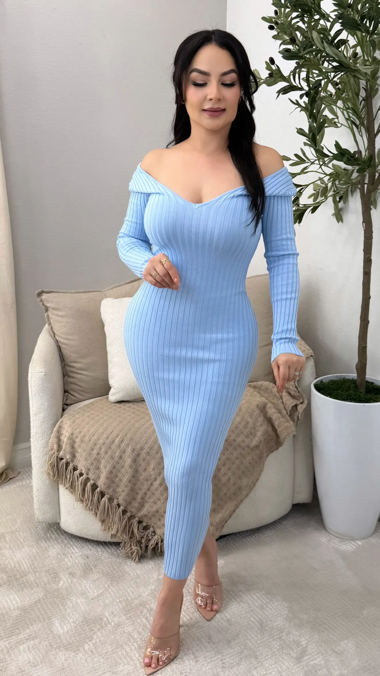 LOVE AT FIRST SIGHT LIGHT BLUE DRESS