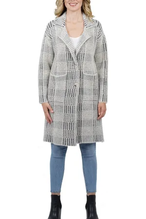 Love Token Multi Geo Print Button Down Coatigan