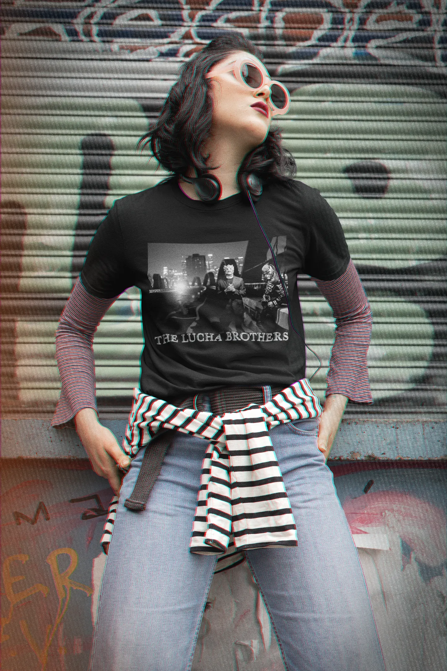 LUCHA BROS X L.A. ROL t-shirt
