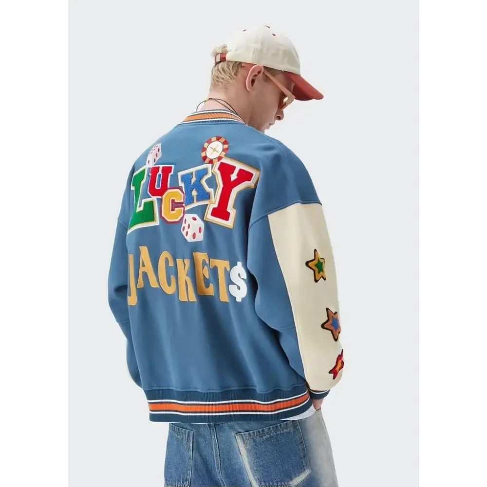 Lucky Poker Jacket for Trendy Y2K Streetwear Style