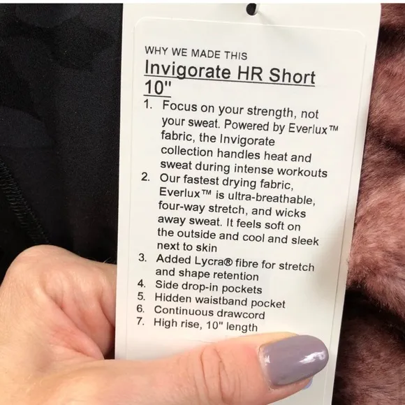 lululemon Invigorate high-rise 10” shorts
