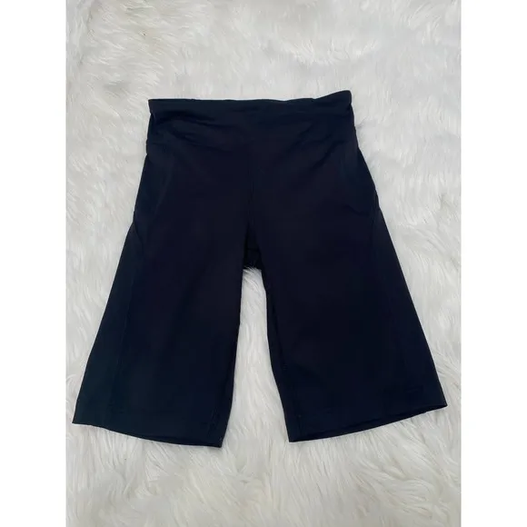 Lululemon On Pace Short 10&quot; Black Nulux High Waisted Sz 8
