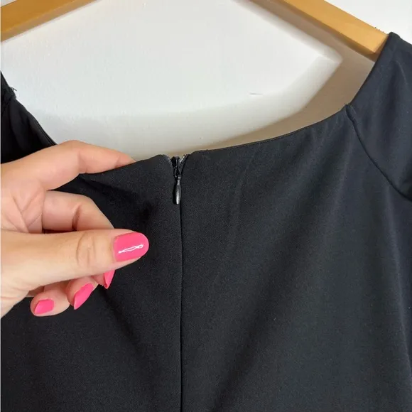Lulus Classic Allure Black Off-the-Shoulder Long Sleeve Maxi Dress Size Medium