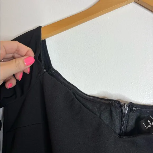 Lulus Classic Allure Black Off-the-Shoulder Long Sleeve Maxi Dress Size Medium