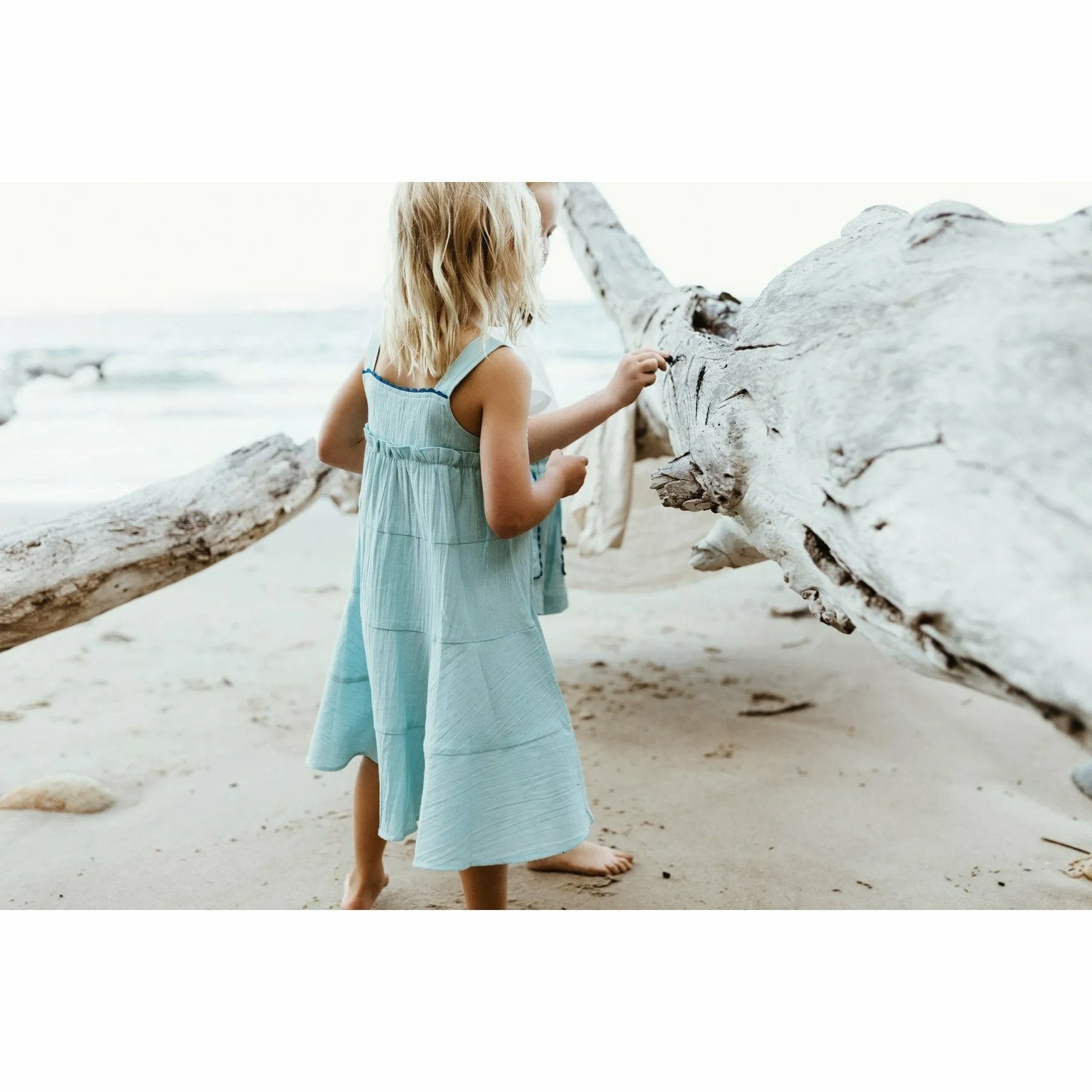 Luma Ric Rac Dress - Blue Aqua