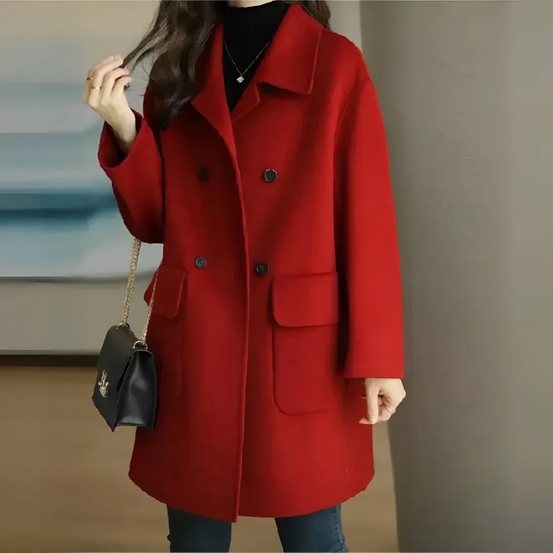 Luna™ | Chic & Warm Double-Breasted Coat