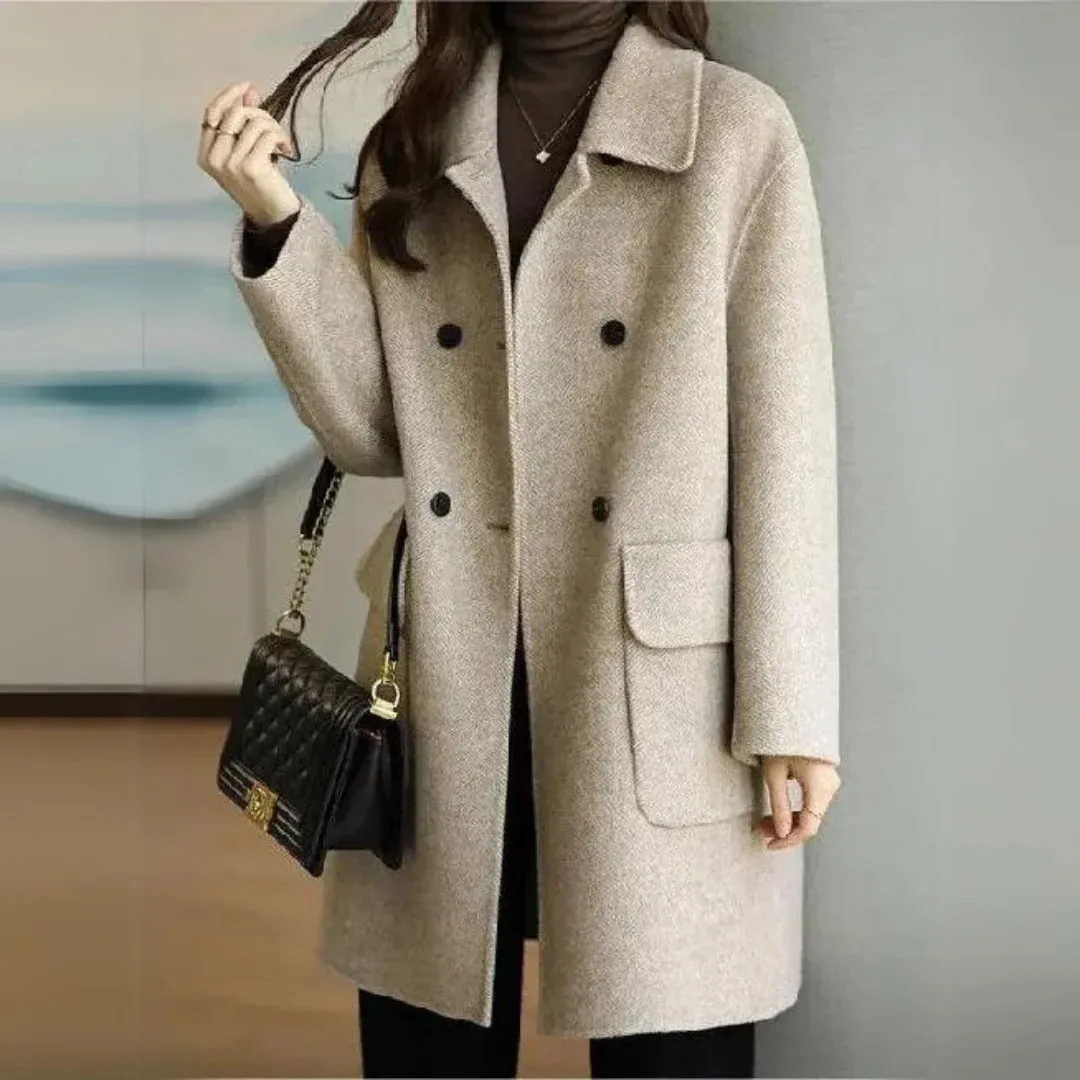 Luna™ | Chic & Warm Double-Breasted Coat