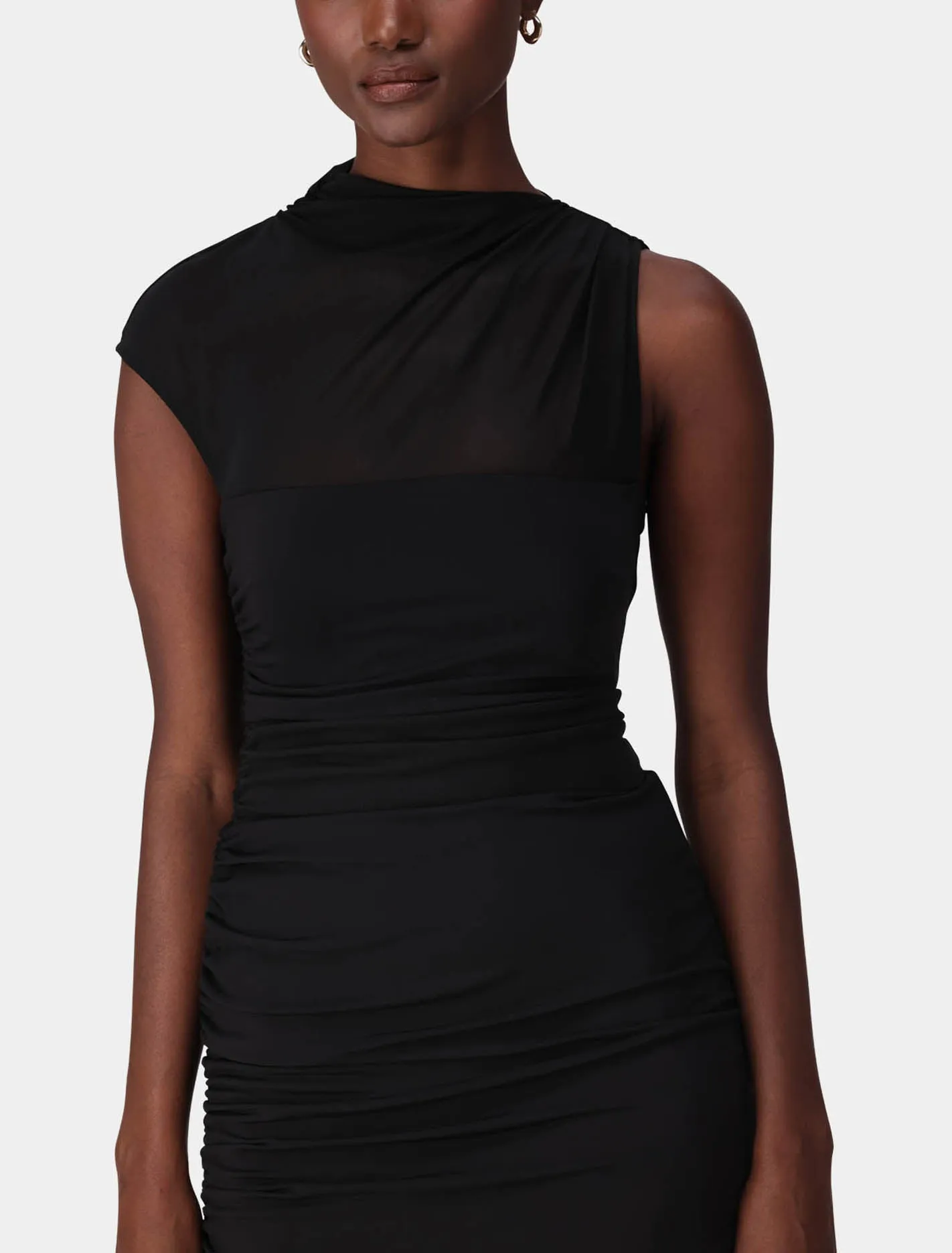 Lune Layered Mesh Maxi Dress
