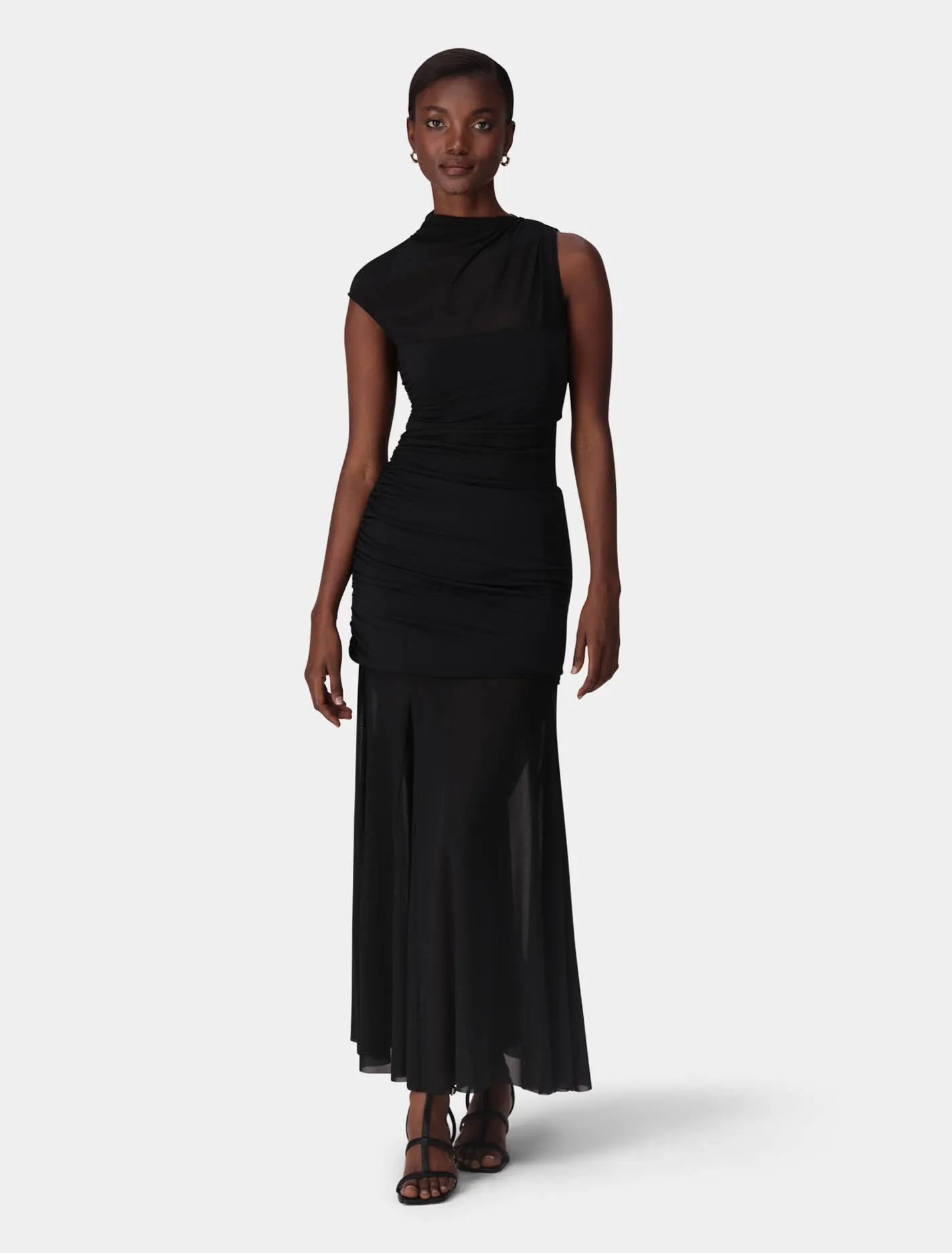 Lune Layered Mesh Maxi Dress